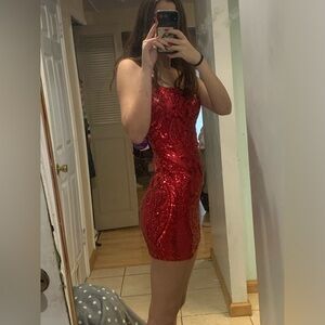 Windsor red sequin mini dress(CASHAPP PAYMENT ONLY, DONT BUY ON APP)